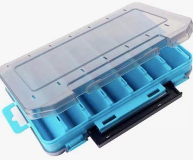 CAJA PORTA SEÑUELOS PESCA 14 COMPARTIMIENTOS - 3
