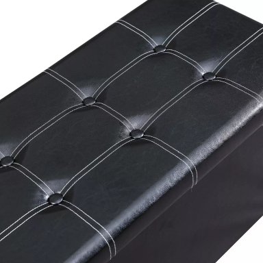 BANQUETA BAUL PUFF BAUL NEGRO - 3