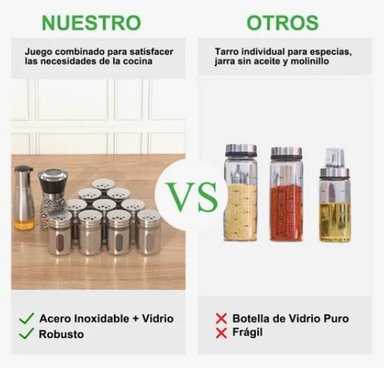 15 FRASCOS DE VIDRIO ESPECIEROS - 3