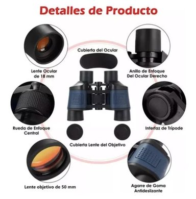 BINOCULARES TELESCOPICOS HD CON VISION NOCTURNA - 2