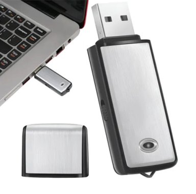 MINI GRABADORA DE VOZ ESPIA CON MICROFONO/USB - 1