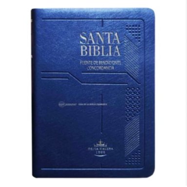 BIBLIA RVR 1960 FUENTE DE BENDICION ESPAÑOL TAPA AZUL CON INDICE - 1