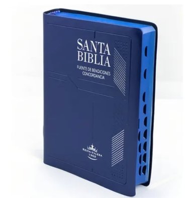 BIBLIA RVR 1960 FUENTE DE BENDICION ESPAÑOL TAPA AZUL CON INDICE - 2