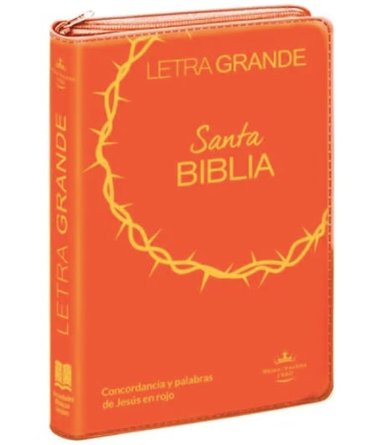 BIBLIA REINA VALERA 1960 LETRA GRANDE 12 PUNTOS CIERRE INDICE EN ESPAÑOL - 1