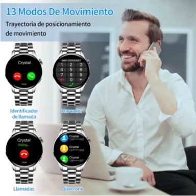 SMARTWATCH HOMBRE RELOJ INTELIGENTE ACERO INOXIDABLE - 3
