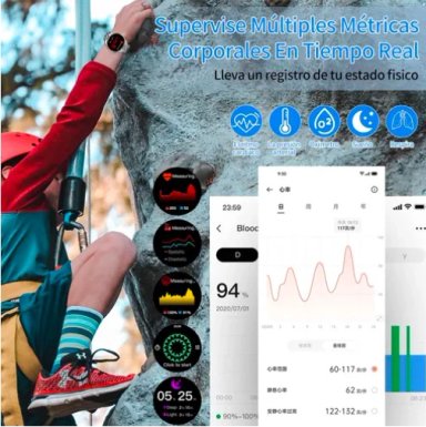 SMARTWATCH HOMBRE RELOJ INTELIGENTE ACERO INOXIDABLE - 5