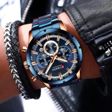 RELOJ HOMBRE CURREN ELEGANTE CUARZO - 3