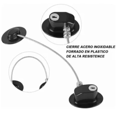 PACK 2 SEGUROS NIÑOS BEBE S PUERTAS REFRIGERADORES Y VENTANAS - 3