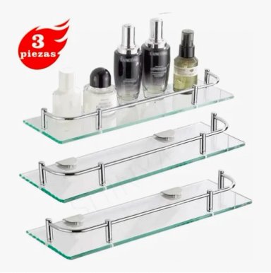 REPISAS ESQUINERAS DE VIDRIO BAÑO 3PISOS - 4