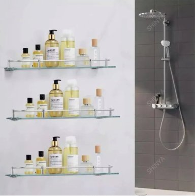 REPISAS ESQUINERAS DE VIDRIO BAÑO 3PISOS - 5