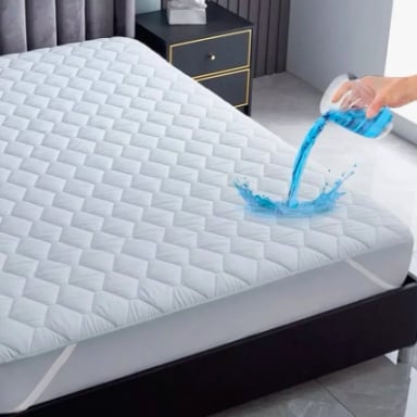 CUBRE COLCHON PROTECTOR IMPERMEABLE 2 PLAZAS - 1