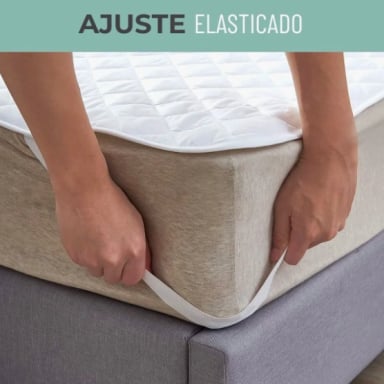 CUBRE COLCHON PROTECTOR IMPERMEABLE 2 PLAZAS - 4