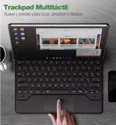 FUNDA PARA SAMSUNG GALAXY TAB S9 FE 10.9 + TECLADO ESPAÑOL - 4