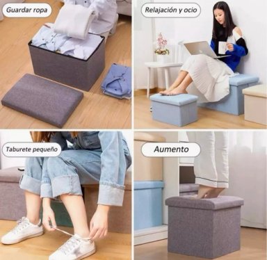 BANQUETA BAUL PUFF BAUL BURDEO - 2