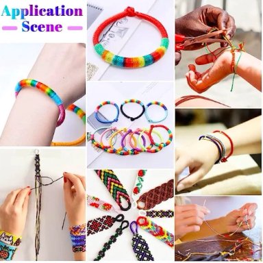 20 COLORES HILO CHINO PARA PULSERAS 0.8MM - 3