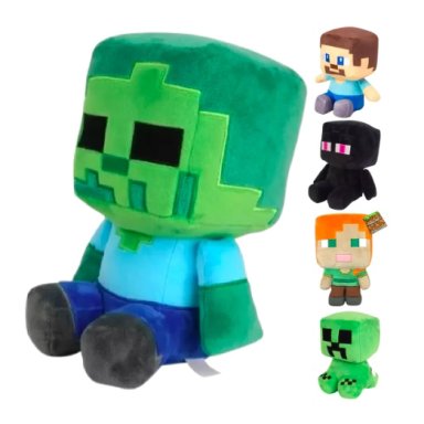 PELUCHES MINECRAFT ZOMBIE STEVE - 1