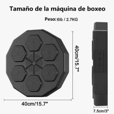 MAQUINA DE BOXEO MUSICAL BLUETOOTH + GUANTES - 2