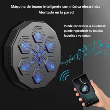 MAQUINA DE BOXEO MUSICAL BLUETOOTH + GUANTES - 6
