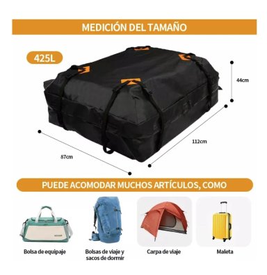 Bolsa De Portaequipaje Impermeable Para Techo De Automóvil - 2