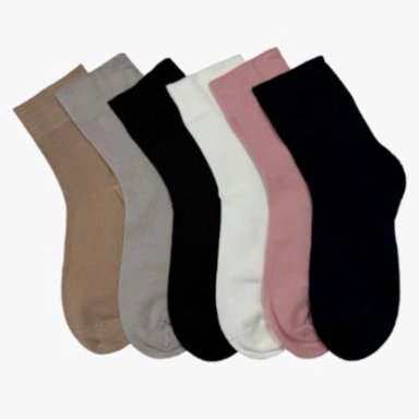 12 PARES CALCETIN MUJER LARGAS DIABE TICO - 3