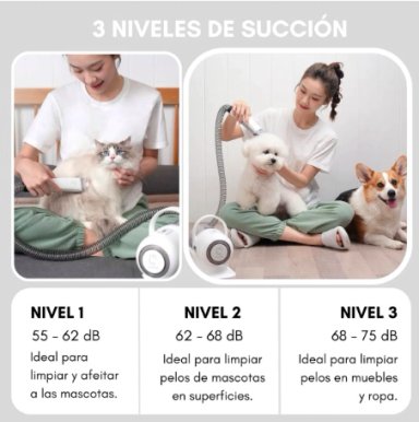 ASPIRADORA CORTA PELO PROFESIONAL PARA MASCOTA - 2