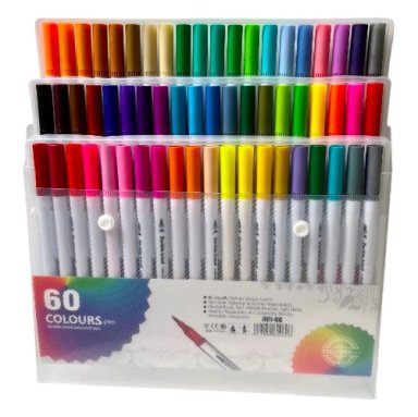 LIBRO PARA COLOREAR MANDALA + MALETA 60 LAPICES DOBLE PUNTA - 3