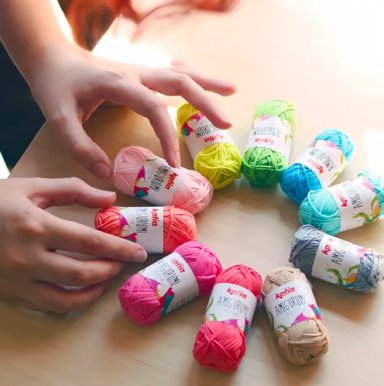 SET AMIGURUMI KATIA 10 OVILLOS DE 10 GRAMOS COLOR S06 - 3