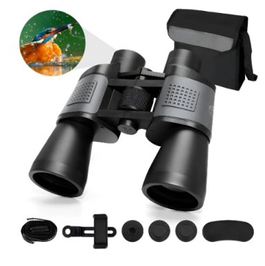 BINOCULARES TELESCOPICOS HD PROFESIONALE DE ALTA 80X80 3000M GRIS - 1
