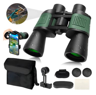 BINOCULARES TELESCOPICOS HD PROFESIONALE DE ALTA 80X80 3000M VERDE - 1