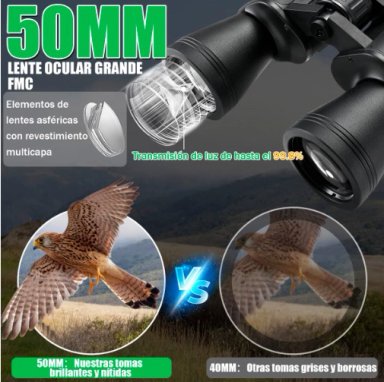 BINOCULARES PROFESIONALES 20 X 50 DE LARGO ALCANCE 3000M - 2