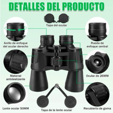 BINOCULARES PROFESIONALES 20 X 50 DE LARGO ALCANCE 3000M - 4