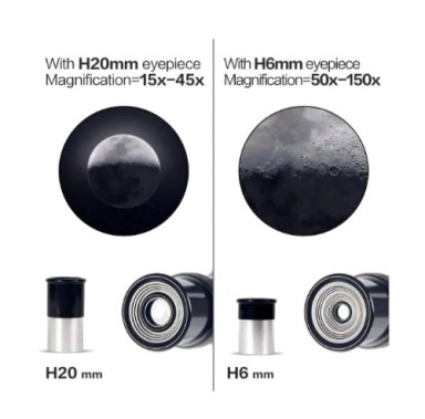 TELESCOPIO MONOCULAR F30070M ASTRONOMICO PROFESIONAL PLATEADO - 2