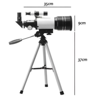 TELESCOPIO MONOCULAR F30070M ASTRONOMICO PROFESIONAL BLANCO - 4