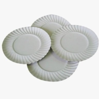 PACK 100 PLATO DE CARTON BLANCO + 100 TENEDORES DESECHABLES - 2