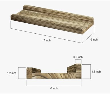 REPISAS FLOTANTES DE MADERA - 6
