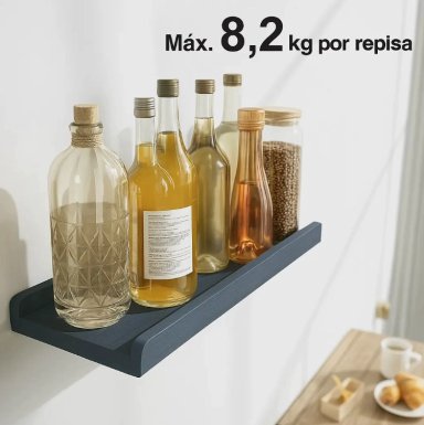 REPISAS FLOTANTES DE MADERA - 7