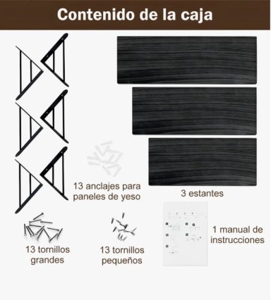 REPISAS FLOTANTES DE MADERA - 3