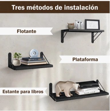 REPISAS FLOTANTES DE MADERA - 6