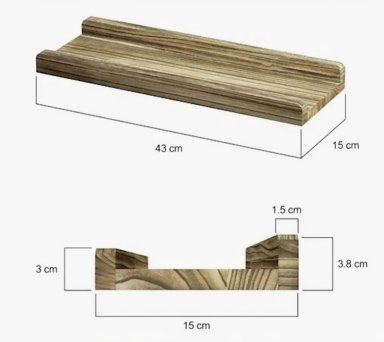REPISAS FLOTANTES PARA NIÑOS DE MADERA - 6