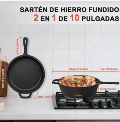 SARTENES DE HIERRO FUNDIDO - 6