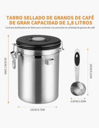 RECIPIENTES TARROS DE CAFE  HERME TICOS - 6