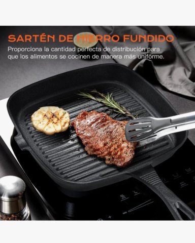 SARTENES DE HIERRO FUNDIDO 5 PIEZAS - 2