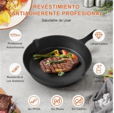 SARTENES DE HIERRO FUNDIDO 5 PIEZAS - 5