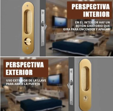 CERRADURA DE PUERTA CORREDERA - 3