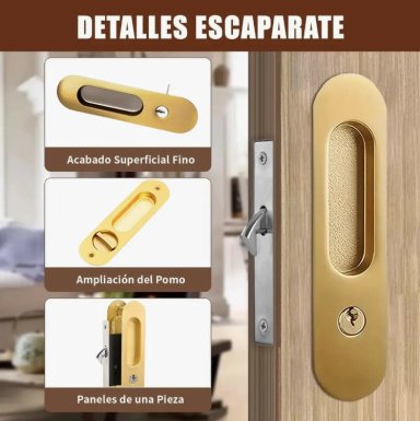 CERRADURA DE PUERTA CORREDERA - 4