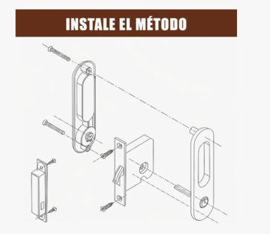 CERRADURA DE PUERTA CORREDERA - 6