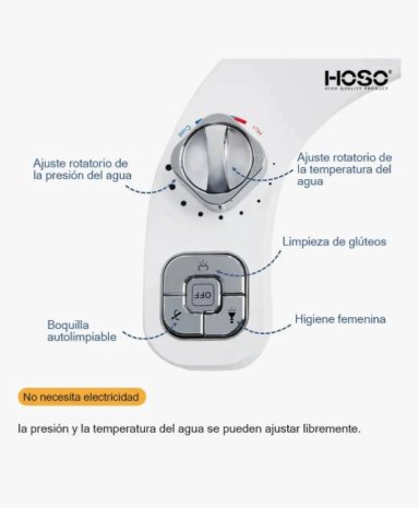 BIDET DUCHA WC INODORO FLUJO AJUSTABLE - 2
