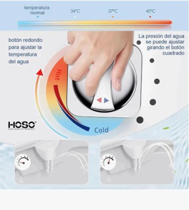 BIDET DUCHA WC INODORO FLUJO AJUSTABLE - 7