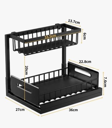 ORGANIZADOR DESLIZANTE AJUSTABLE 2 NIVELES - 2