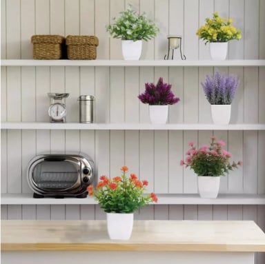 6PZS PLANTAS FLORES ARTIFICIALES - 5